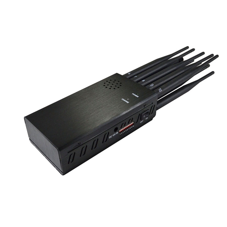 JAX-121A-10B 2G/3G/4G/WIFI/GPS/LOJACK 10 Antennas Mobile Signal Jammer JAX-121A-10B 2G/3G/4G/WIFI/GPS/LOJACK 10 Antennas Mobile Signal Jammer